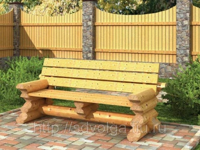 садовая скамейка из дерева